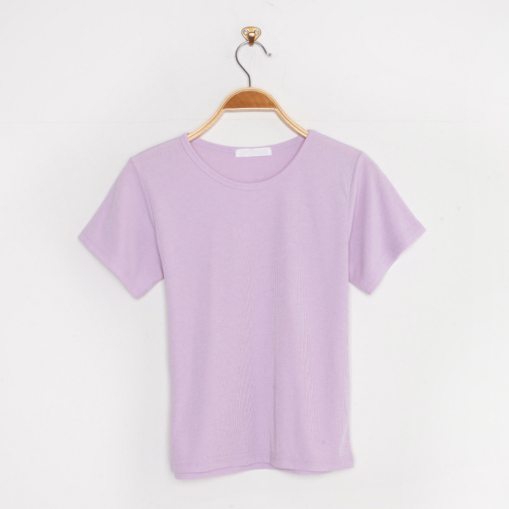 短袖T卹 lavender 彩色圖像-S1L137